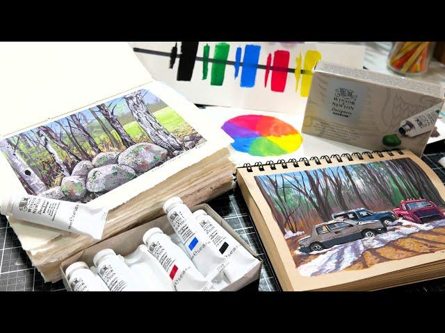 Winsor & Newton Mixing Set of 6 Designer Gouache Review