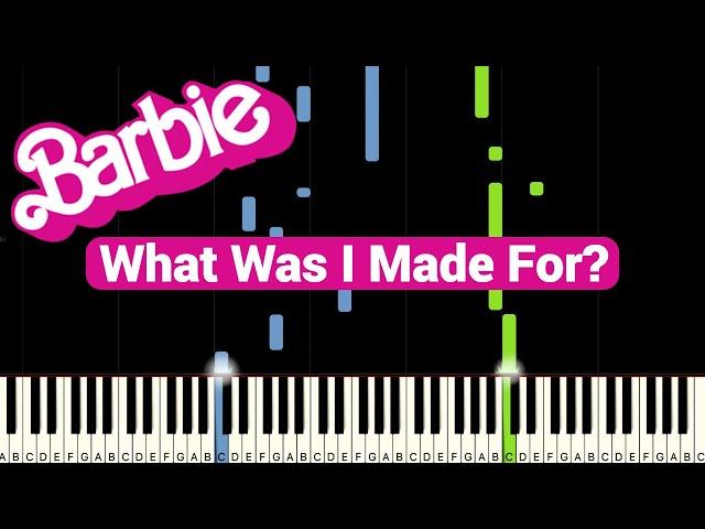 Barbie - What Was I Made For? (Billie Eilish) | Piano Tutorial (plus Sheet Music)