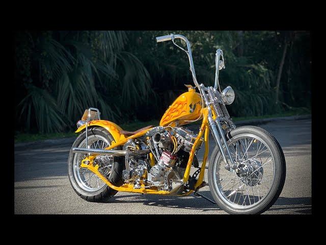 Did I Just Wheelie The Best Chopper Ever?  C&L Hog Shop Harley Shovelhead Billy Lane HD Indian Larry