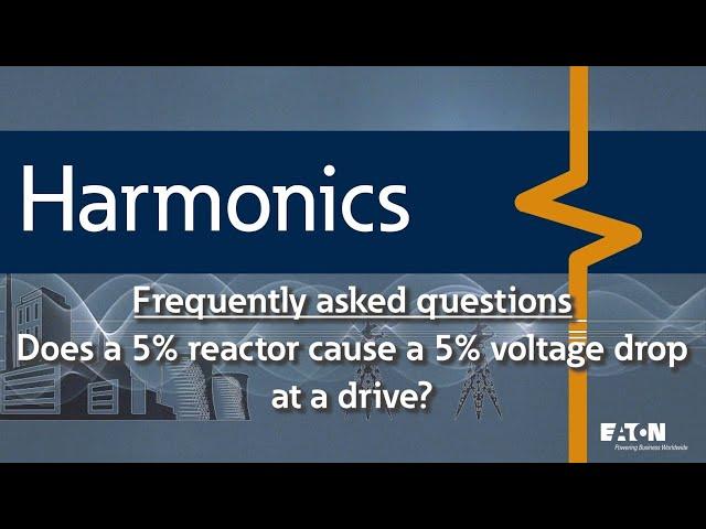 12 - Does a 5% reactor cause a 5% voltage drop at my drive?  What if I used a 10% reactor?