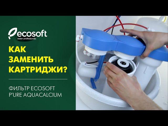 Как заменить картриджи в фильтре обратного осмоса Ecosoft P'URE AquaCalcium?