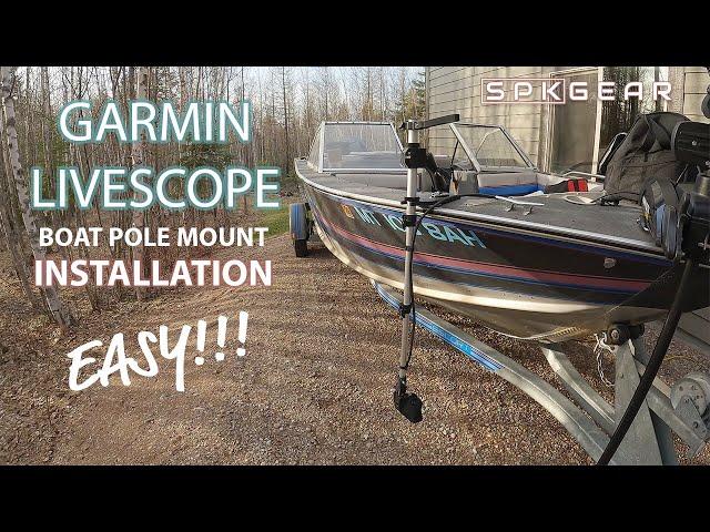 EASY LIVESCOPE POLE MOUNT Installation - Summit Fishing Equipment #fishing