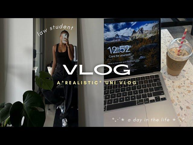 sydney | a *realistic* day at uni vlog ~ law student, macquarie uni etc!