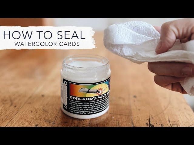 How To Seal Watercolor Cards & Paintings | Watercolor 101 with Sarah Cray of Let's Make Art