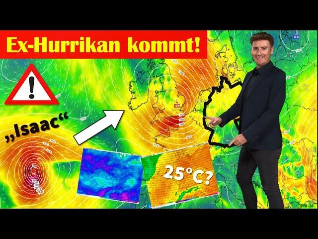 Ex-Hurrikan ante portas: Tropensturm Isaac wirbelt die Wetterküche durcheinander. 20 °C bis 25 °C.