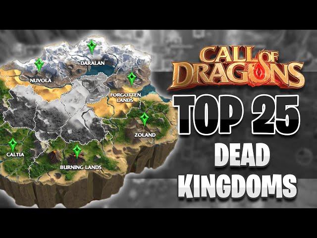 The Top 25 Dead Kingdoms in The Game! [June 2024] | Call of Dragons