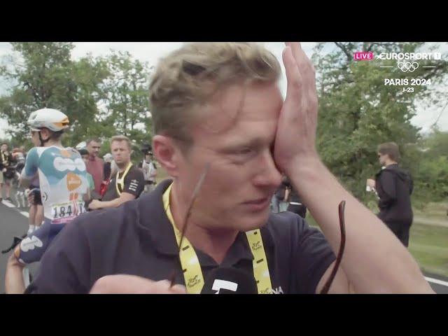 TOUR DE FRANCE 2024 - Les larmes d'Alexander Vinokourov, manager d'Astana : "Un rêve devenu réalité"