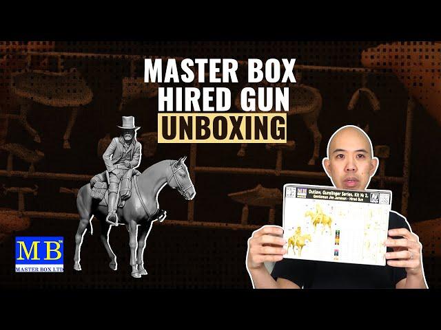 Master Box | Gentleman Jim Jameson - Hired Gun 1/35 Plastic Model Kit Unboxing | #askHearns
