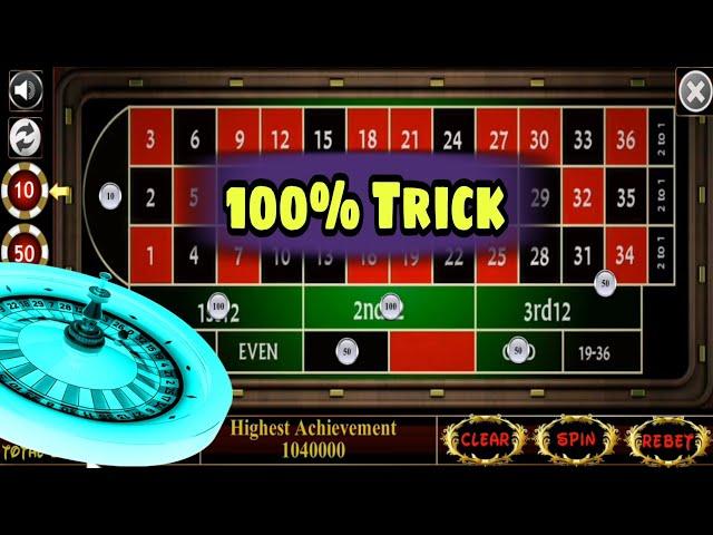 Roulette 100% Strong Betting Trick to Win Most of Times