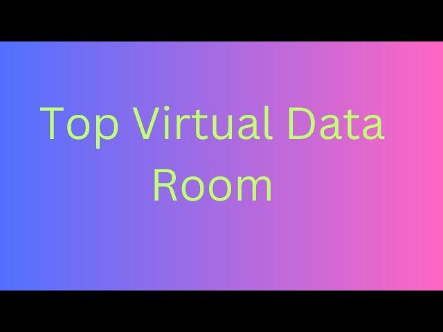 Top Virtual Data Room Company In 2023||Rabbani Tech 08||