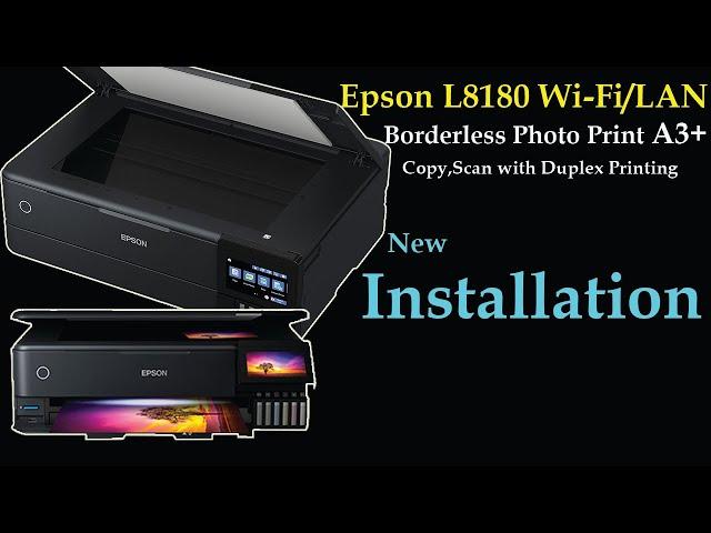 How to install Epson L8180 ‖ Initial ink refill, ink charging & setup ‖-BLACK Tech BD