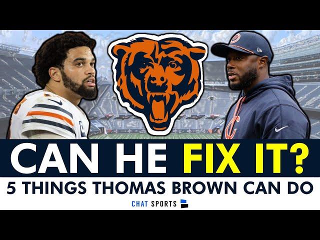 Can Thomas Brown FIX Caleb Williams & The Chicago Bears Offense?