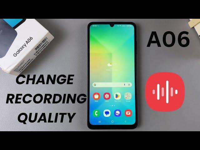 How To Change Recording Quality On Samsung Galaxy A06 Voice Recorder