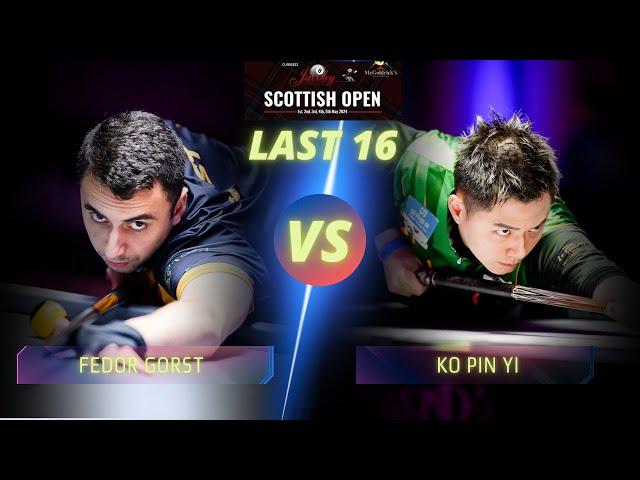 FEDOR GORST VS KO PIN YI | LAST 16 | 2024 JACOBY SCOTTISH OPEN #9ballpool #highlights #billiards