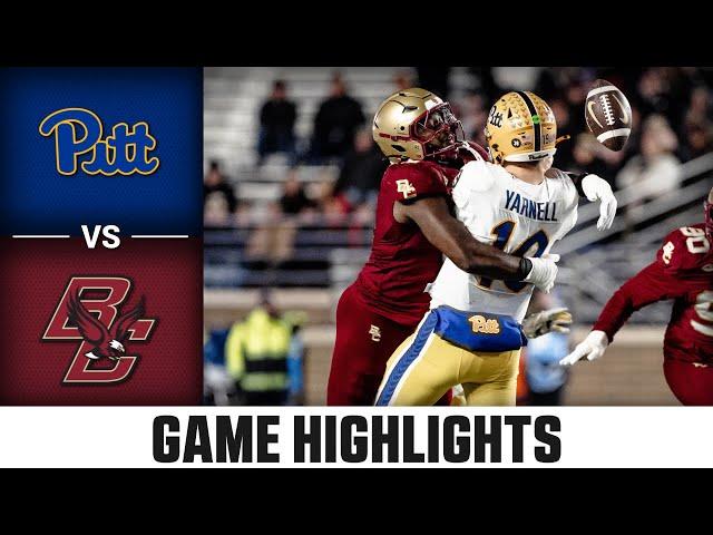 Pitt vs. Boston College Game Highlights | 2024 ACC Football