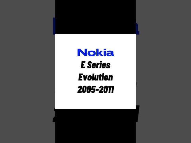 Nokia E Series Evolution 2005-2011 #nokia #nokia_fp_always #nokiaevolution #nokiaphones