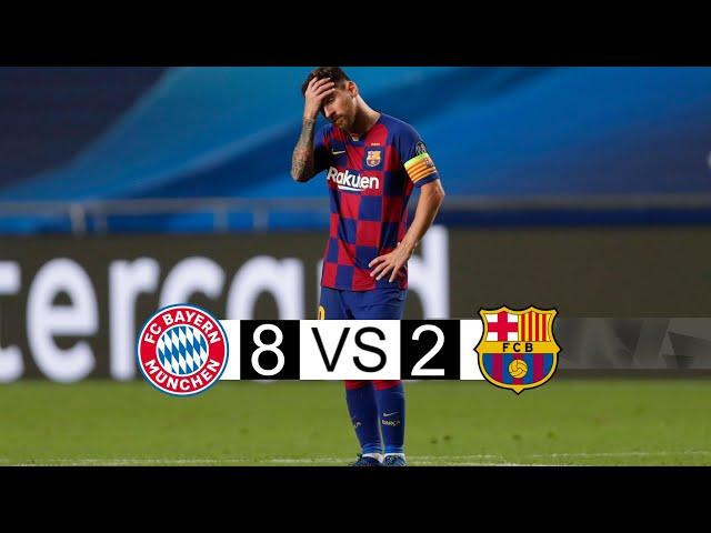 Bayern Munich vs Barcelona | 8-2 | extended highlights and Goals | UCL 2019/20