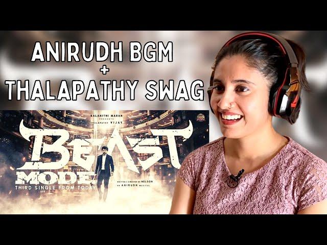 Beast Mode Lyric Video Reaction | Beast | Thalapathy Vijay | Nelson | Anirudh | Ashmita Reacts