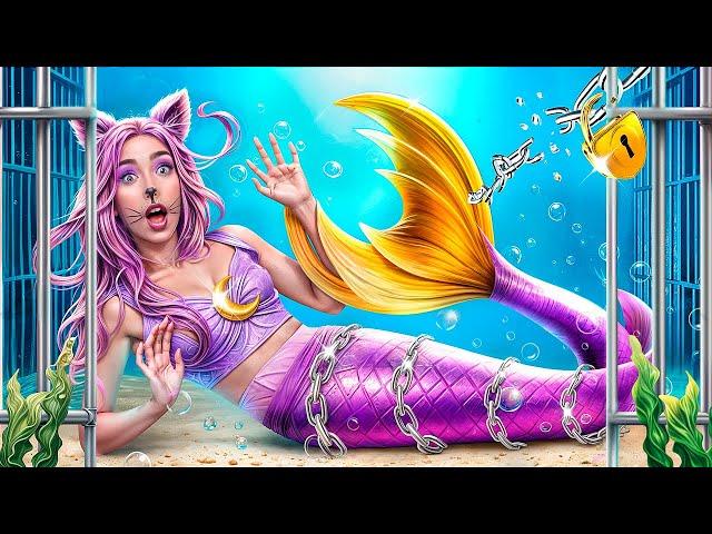 CATNAP from Poppy Playtime 3 in Prison! Extreme Makeover From Catnap to Mermaid!