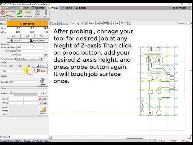 bCNC Autoleveling