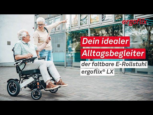 Dein idealer Alltagsbegleiter – der faltbare E-Rollstuhl ergoflix® LX