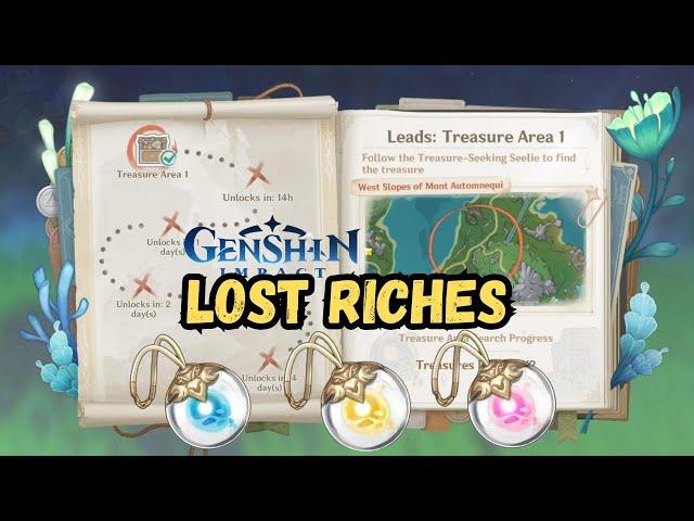 Genshin Impact - Lost Riches Fontaine New 4.3 Event Day 1 Gameplay Guide