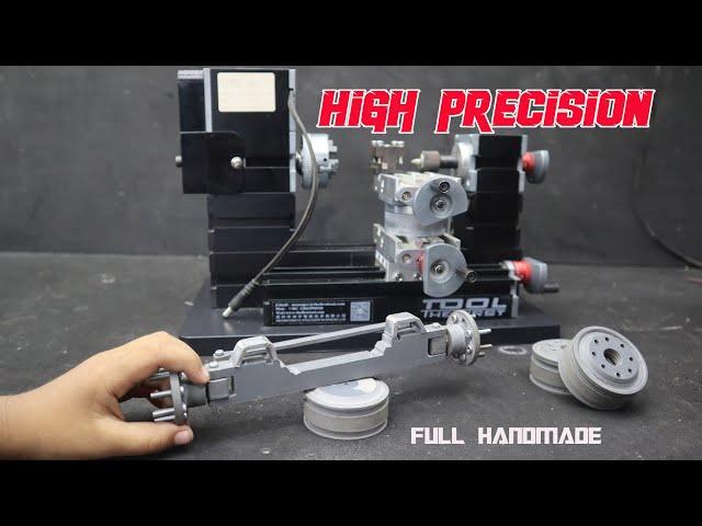 How to make High precision RC Truck Front Axle and Wheels from pvc.