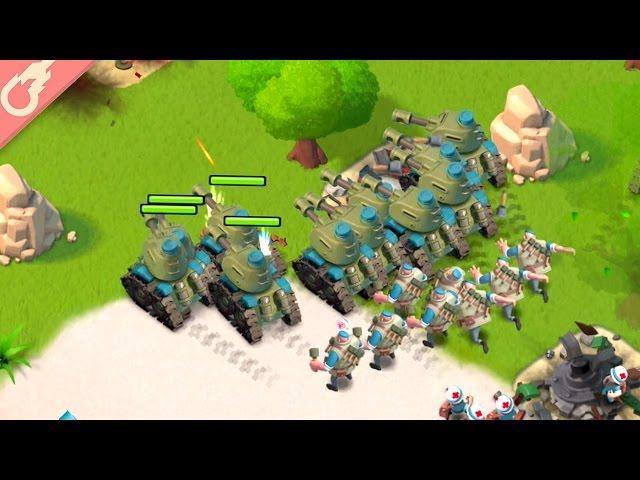 Is this the Best Attack Strategy in Boom Beach? Tanks + Grenadiers + Medic Gameplay!