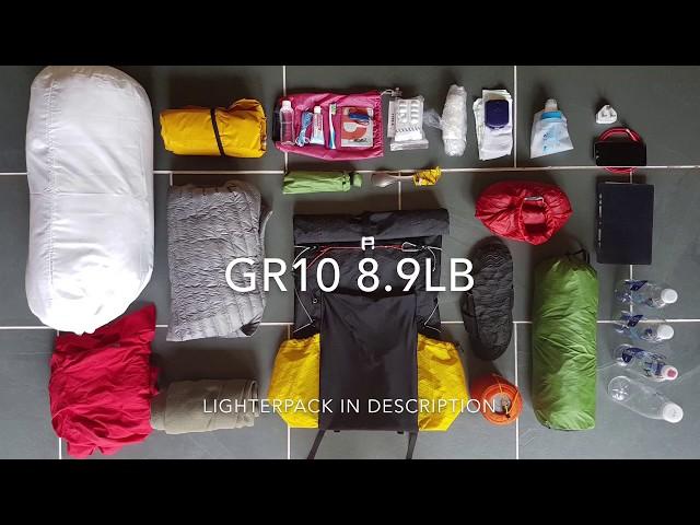 GR10 Ultralight Gear - CJ