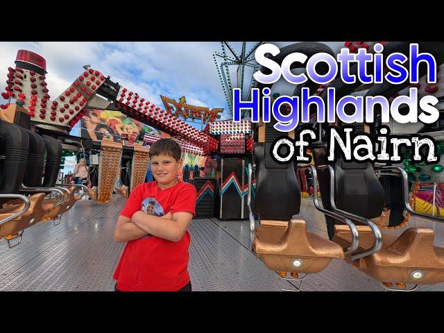 The MOST NORTH We've EVER Been 󠁧󠁢󠁳󠁣󠁴󠁿 | Nairn Highland Games Fairground, Scotland