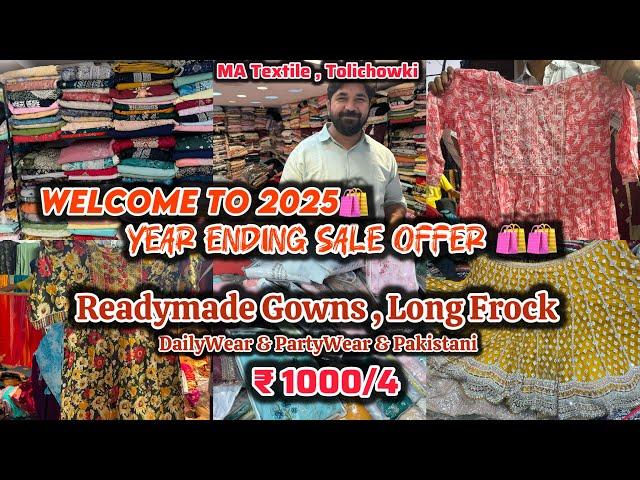 Welcome To 2025 || Year Ending Sale Offer “₹1000/4️” Long Gowns & Long Frocks ,DailyWear PartyWear