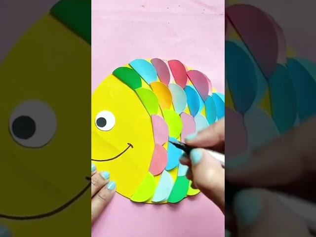 Craft Ideas #fishcraft #funcraft #craftideas #preschoolactivities #preschoolcraft #papercraft