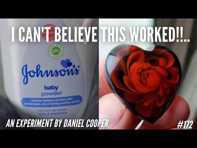 BABY POWDER In RESIN?! This Experiment BLEW ME AWAY!