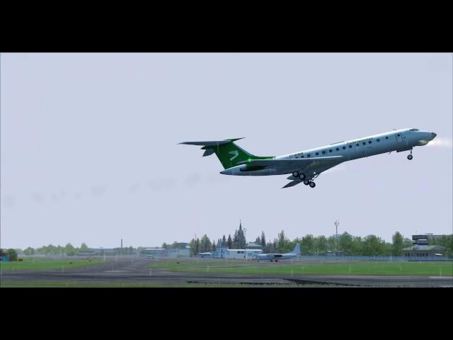 FS2004 -TU-134 -TAKE OFF