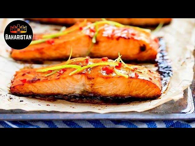EASY melt-in-your-mouth SALMON//طرز تهیه کباب ماهی سالمون