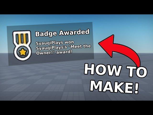 How to Make a MEET THE OWNER BADGE in Roblox Studio! (2024) - Roblox Studio Tutorial