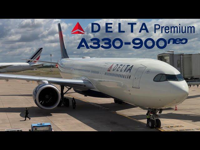 PREMIUM   Paris CDG -  Los Angeles LAX   Delta Airbus A330neo /Arctic route [FULL FLIGHT REPORT]