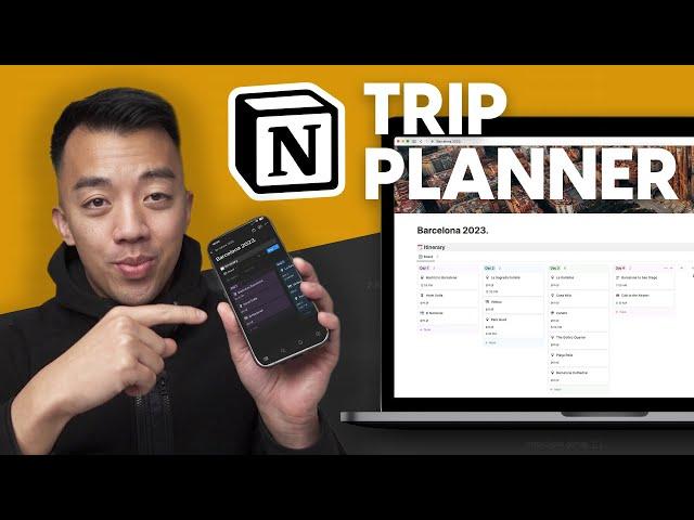 How I plan and organize my trip using Notion [Template Download]