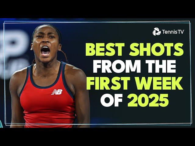 The Best Shots From The First Week of Tennis in 2025 