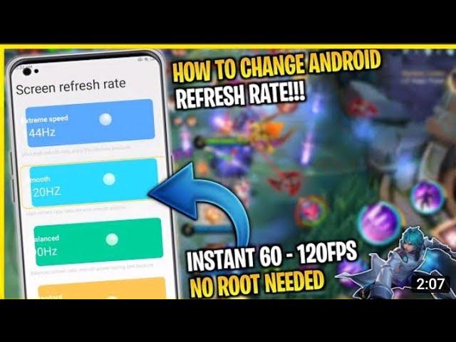 How To Change Android Screen Refresh Rate | No Root Needed | 60HZ - 144HZ | 100% Working - RC Modz