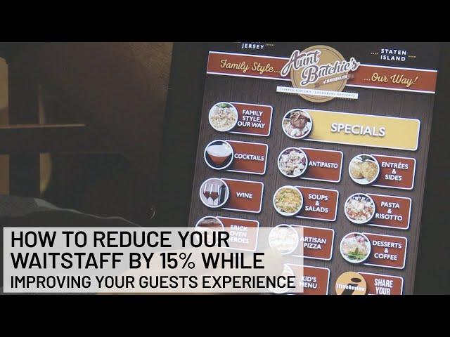 How Aunt Butchie's Restaurant improved their guest experience with less waitstaff.