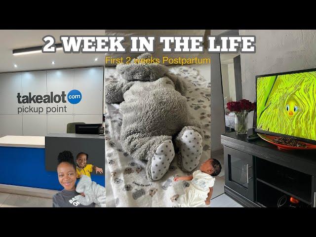 UNFILTERED VLOG: First Messy Two Weeks Postpartum, My Family Meeting Baby Hlelo🩵, Lots of Adjusting