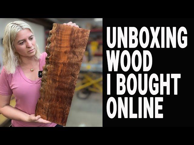 Unboxing wood I  bought online.