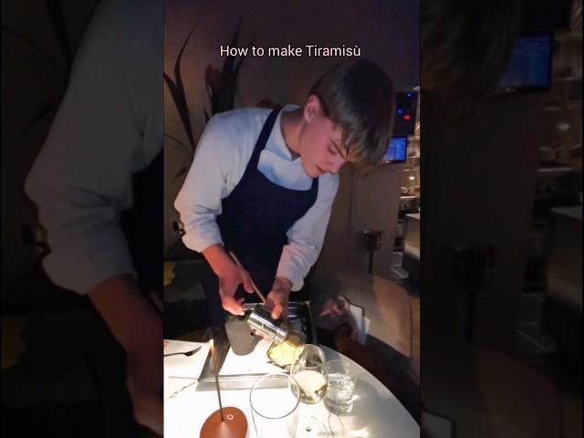 How to make Tiramisù with Dutch chef #howto #tiramisu #food #shorts #explore  #fyp