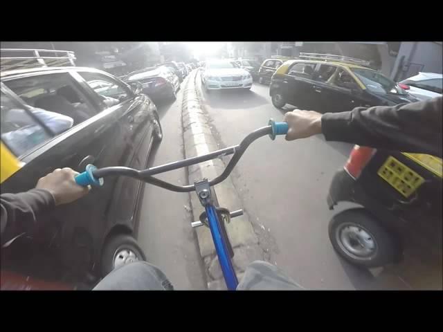 Riding BMX in bombay #Mumbaitraffic #realstruggle to ride