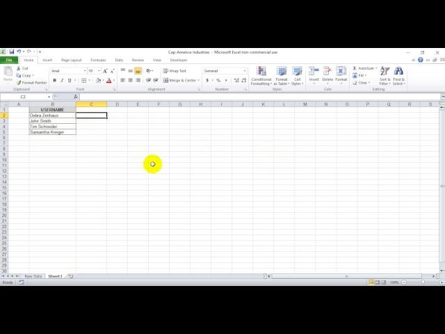 How to capitalize all the words in a cell in excel