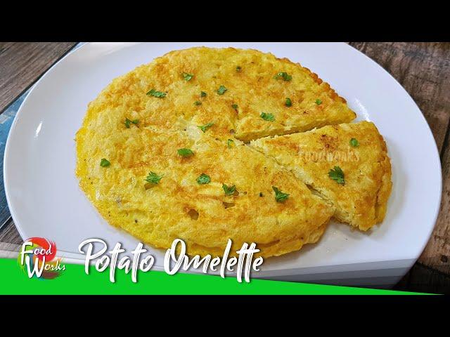 Potato Omelette | Simple Healthy Breakfast | Potato Egg Recipe | High Protein Breakfast | Foodworks