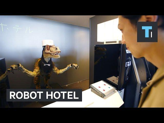 Robots look after visitors in this hotel in Japan