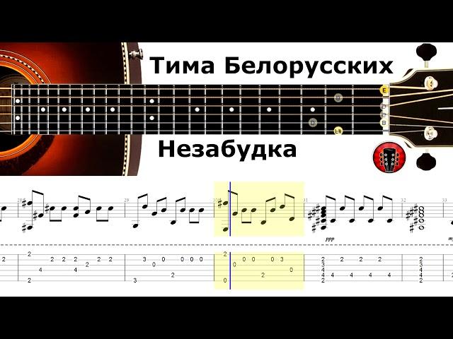 Тима Белорусских-Незабудка / Аранжировка на гитаре.