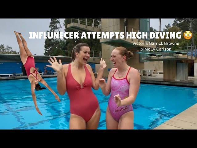 INFLUENCER ATTEMPTS HIGH DIVING  (Victoria Garrick Browne x Molly Carlson)